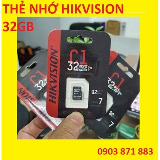 Thẻ nhớ hikvision mirco sd 32gb 92mb/s – chuyên dùng cho camera, điện thoại, camera hành trình ghi hình 4k