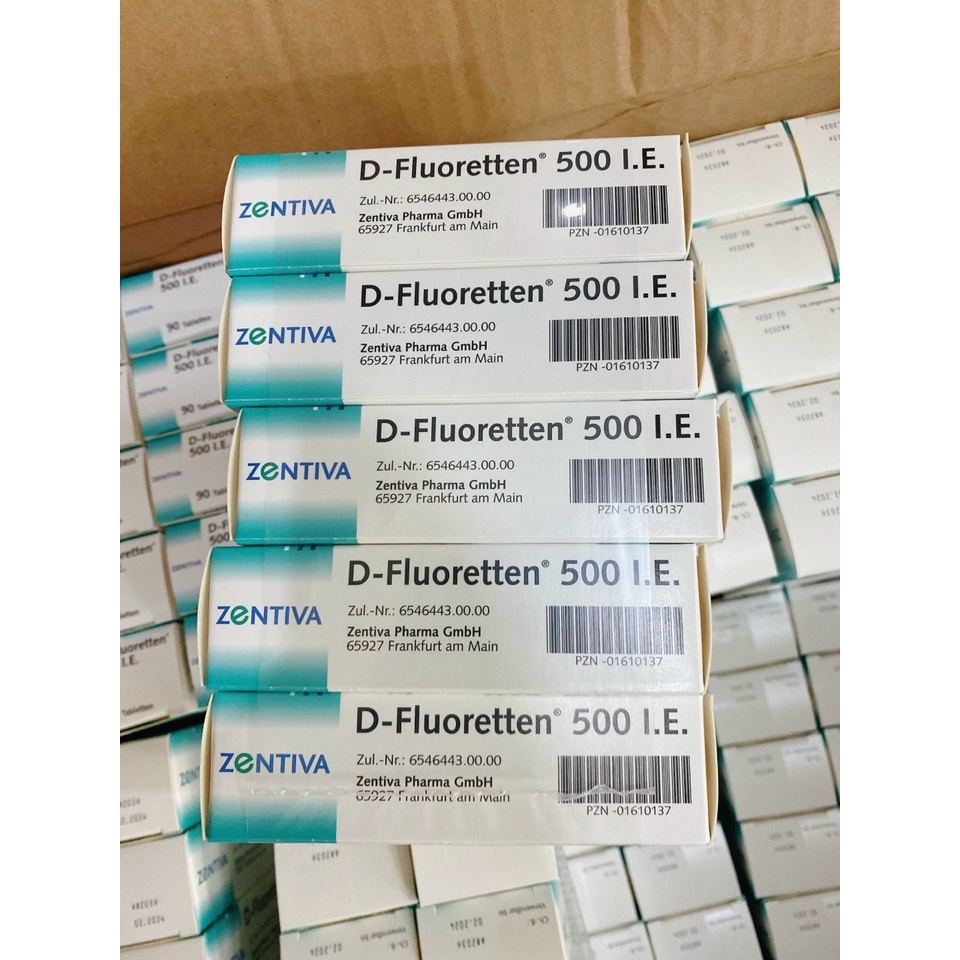 Vitamin D Flouretten 500i.e của Đức cho trẻ sơ sinh