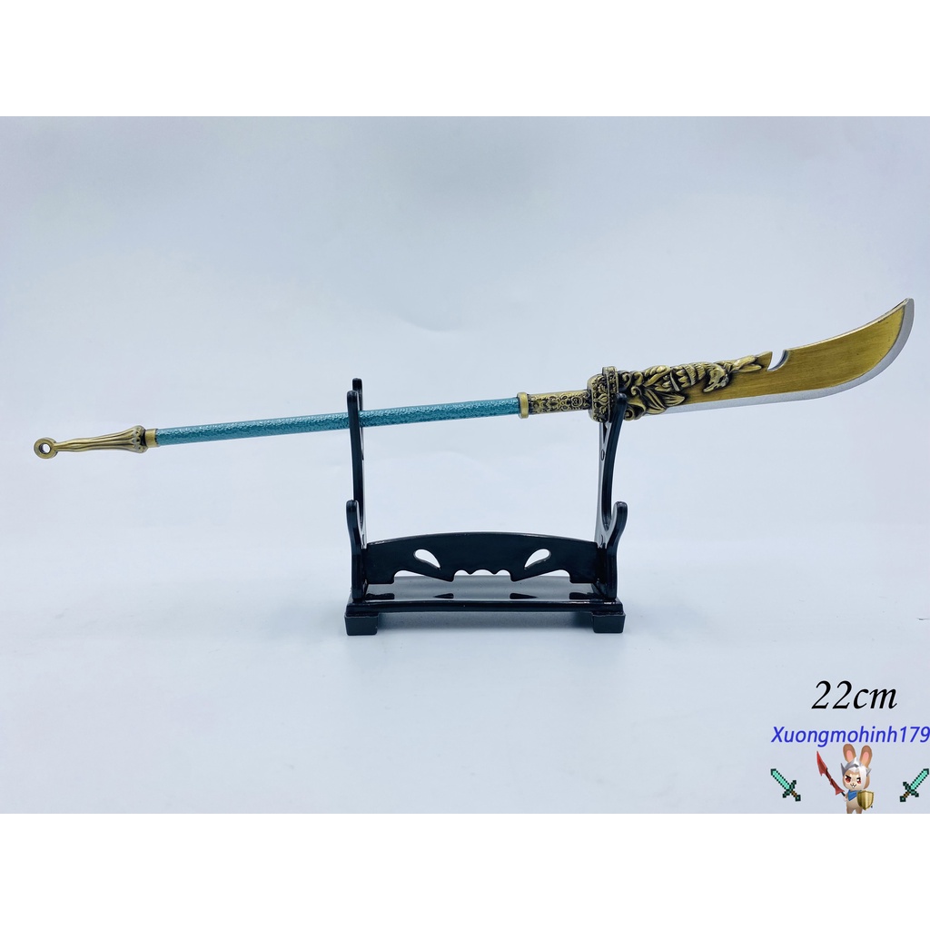 Mô hình sưu tầm Dương Gia Tướng - Mộc Quế Anh - Thanh Long Yển Nguyệt đao Đ 59