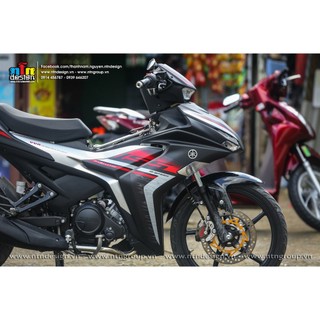 Tem exciter 155 - mẫu y16zr đen nhám