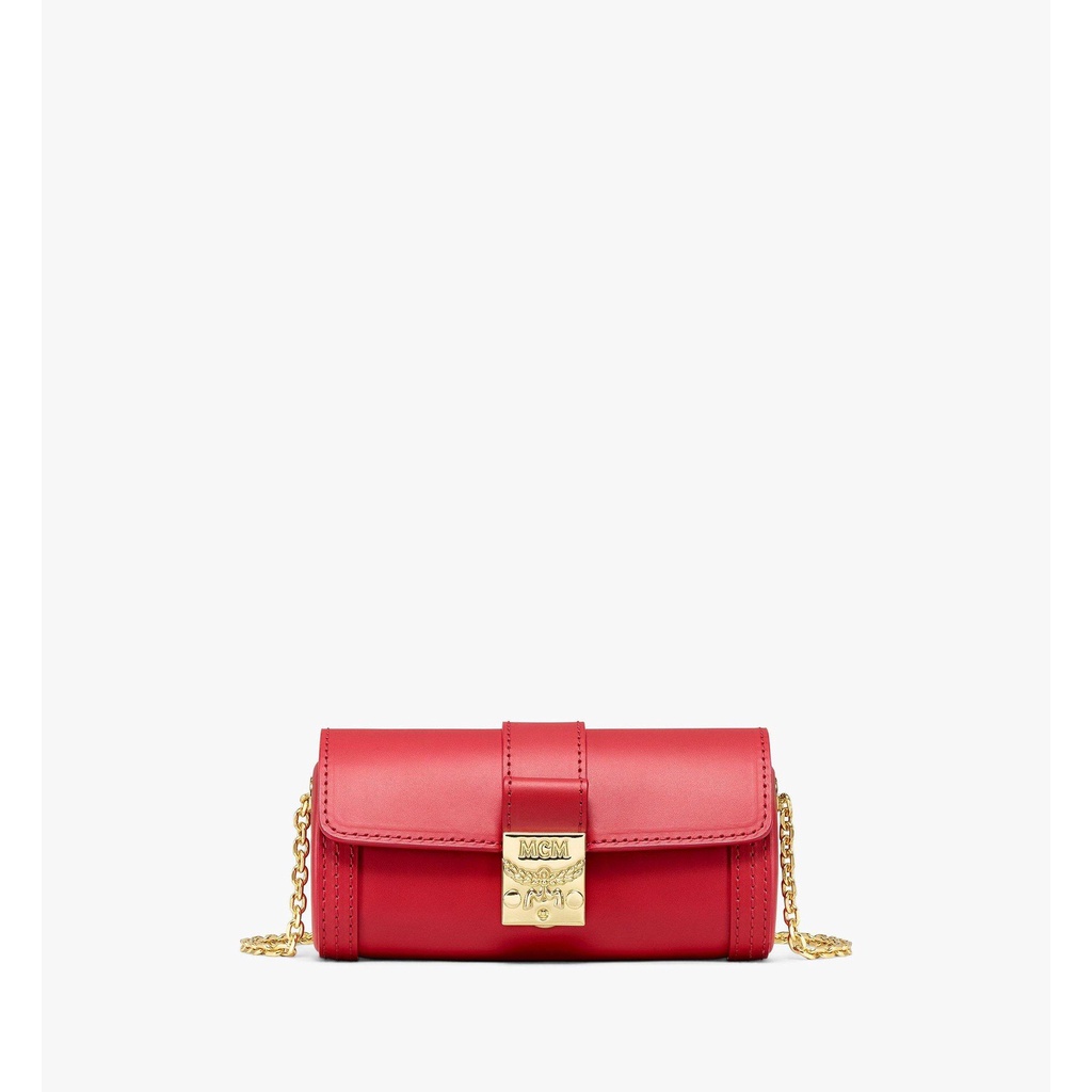 MCM Tracy Cylinder Bag in Vachetta Leather