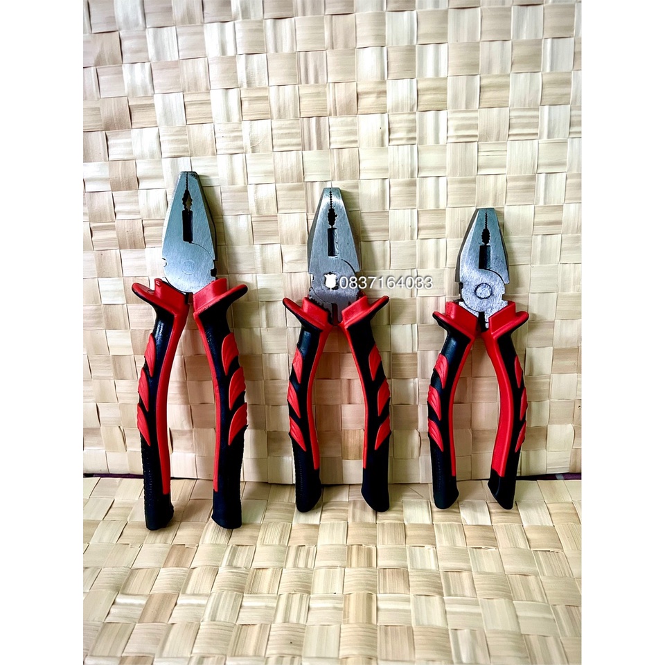 Kìm điện cán đỏ đen vỉ