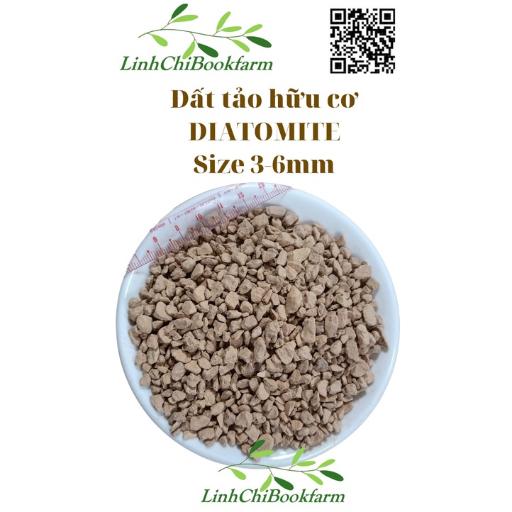 Đất trồng sen đá, xương rồng... Diatomite  3-6mm  - dùng phối trộn, cải tạo đất, đuổi sâu mọt