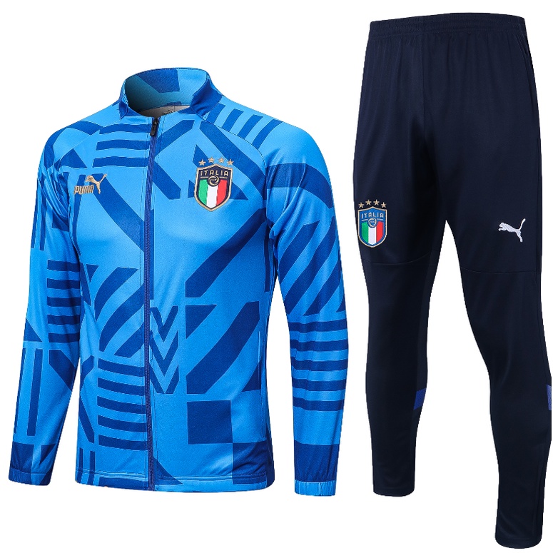 Áo Khoác Bóng Đá Tay Dài Có Khóa Kéo Chất Liệu Polyester Màu Trắng Size S-2XL Hàng Mới 2022-23
