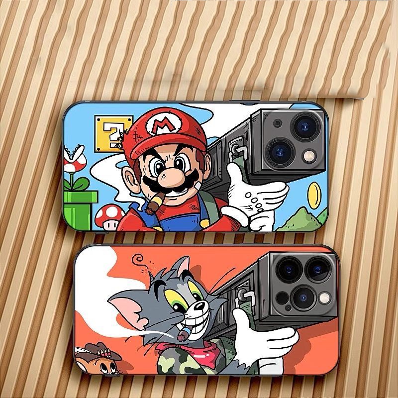 Ốp Điện Thoại TPU Mềm Chống Sốc Hình super mario Ba Mắt Cho IPhone 14 12 PRO 12 mini 11 PRO MAX 13 PRO 13PROMAX Plus