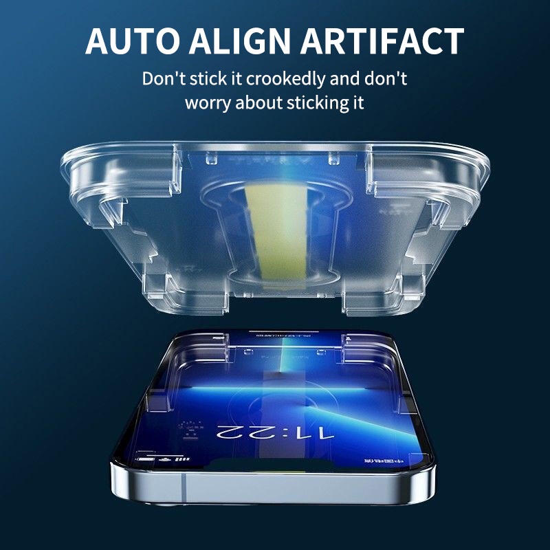 One click cài đặt phim dán kính cường lực định vị hd 9d cho iphone 14 13 12 11 pro max 14plus 13mini 12mini x xr xs max 7 8 plus bảo vệ màn hình bảo vệ riêng tư phim dán kính bảo vệ