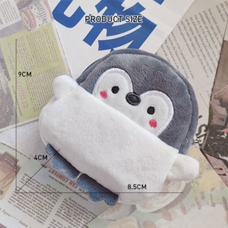 Túi đựng tiền xu yazhoulong hình chim cánh cụt nhỏ nhắn dễ thương có dây - ảnh sản phẩm 2