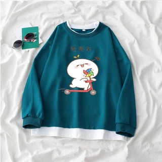 Sét áo sweater mầm lá trượt xe kèm quần bom hình in 5D sắc nét