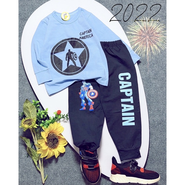 Bộ bé trai dài tay thể thao cho bé 2-5 tuổi thun cotton 4 chiều Jennie kids J495