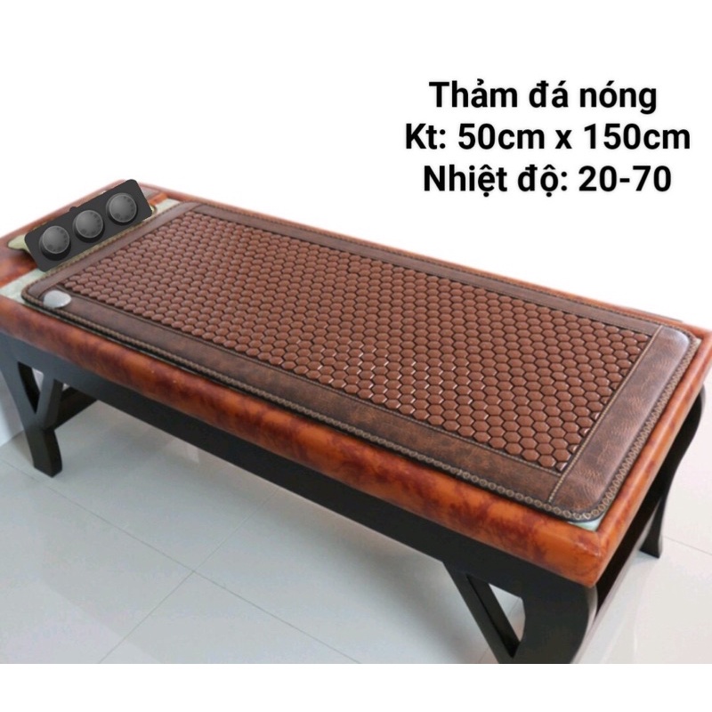 Thảm đá nhiệt 50x150 cm kèm quà khuyến mại cậy gậy hạt bi hạt đá xoay lăn chải thong kinh lạc , giảm béo. .