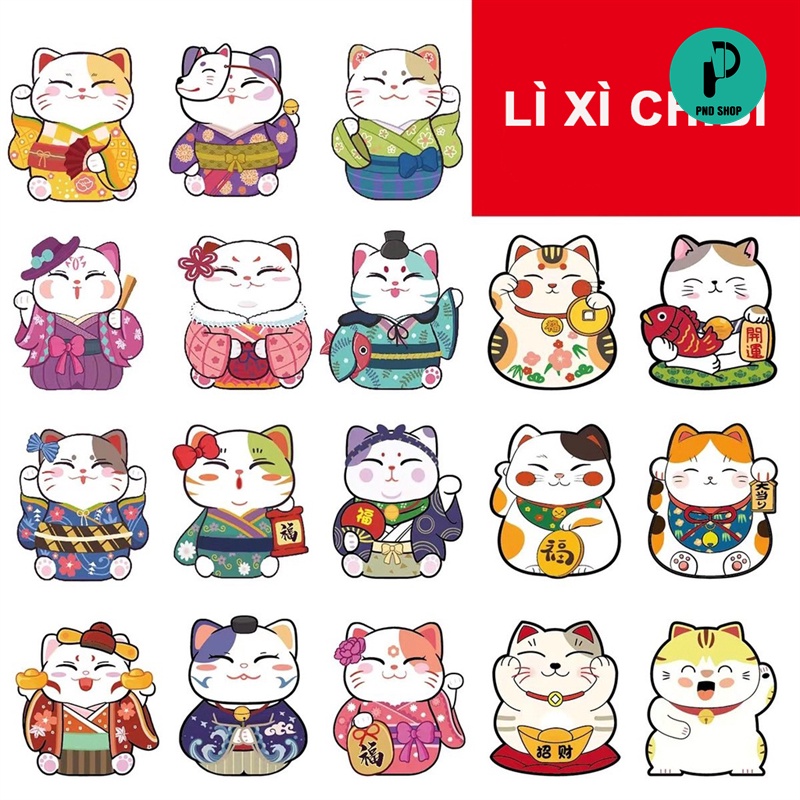 Bao Lì xì chibi 2023 phản quang thú cưng cute tết 2023 mẫu mới đẹp dễ thương - PND PhoneCase