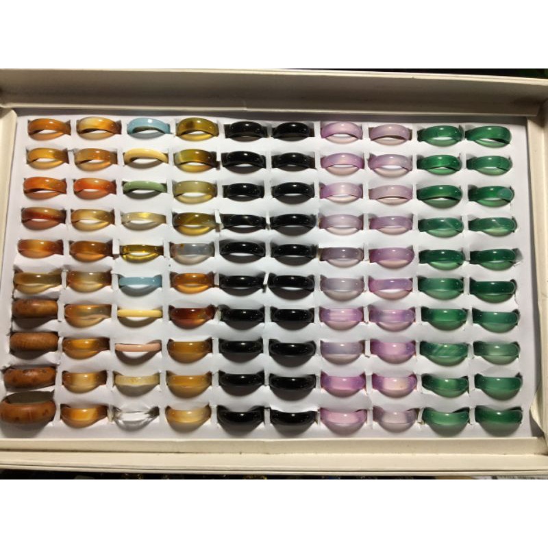 Nhẫn mã não các màu