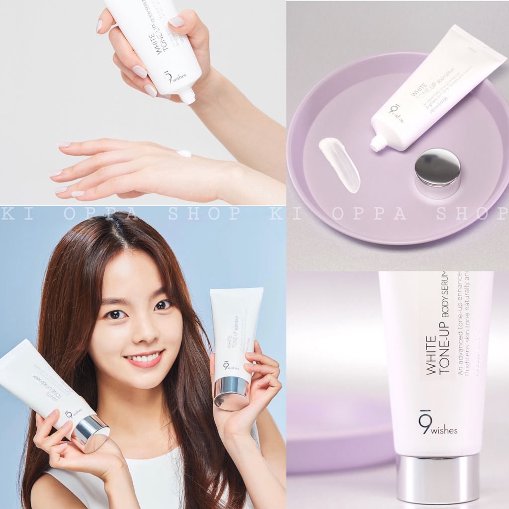 Kem dưỡng trắng da toàn thân 9Wishes White Tone up Body Serum