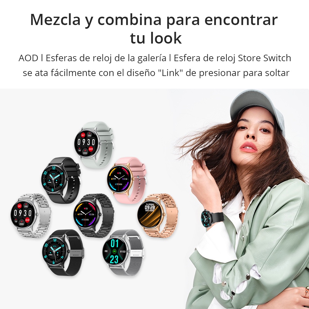 Đồng Hồ Thông Minh COLMI i10 Màn Hình 1.32 AMOLED i30 Bluetooth Gọi Điện Thoại 22MM Dây Thép Milanese