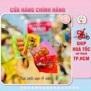 Xúc xích sụn 4 vị| Xúc xích sụn bi| Đồ ăn vặt| Xúc xích sụn gà non