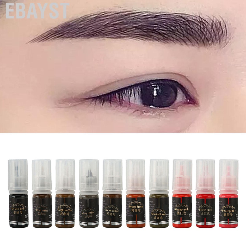 Mực xăm môi lông mày màu sắc có độ bão hòa cao lâu trôi chuyên nghiệp đảm bảo vệ sinh 15ml