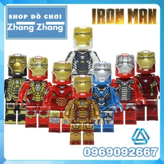 Đồ chơi Xếp hình Người sắt Iron man siêu anh hùng Marvel Tony Stark Minifigures POGO PG8246