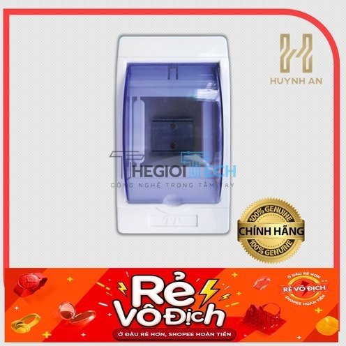 Hộp nổi cầu dao MCB, CB tép 2P 3P có nắp đậy cửa trong kín nước, kín bụi