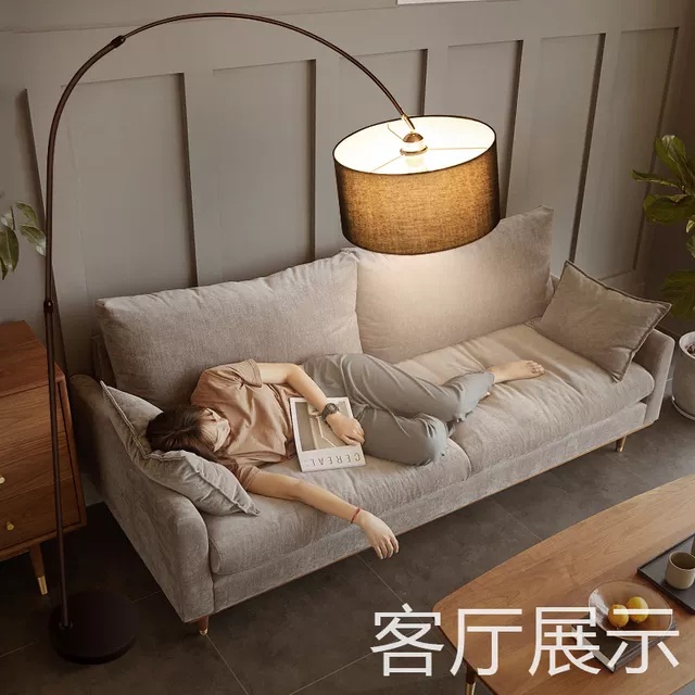 Đèn cây đứng, góc sofa phòng khách, decor trang trí