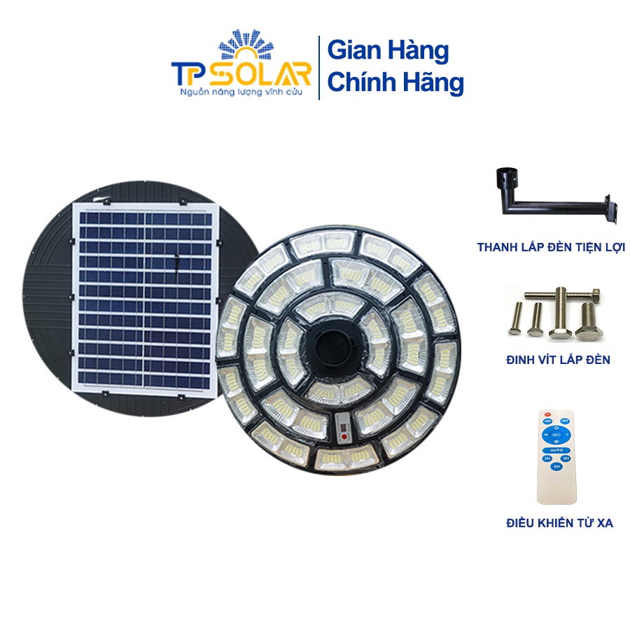 Đèn Sân Vườn Năng Lượng Mặt Trời UFO TP Solar TP-U1000 Công Suất Lớn 1000W  Chiếu Sáng 360 Độ, Chống Nước IP67