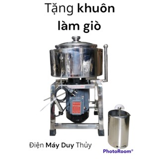 Máy Xay Giò Chả Lụa Loại 2kg Có Bao Đá Công Suất 1.5Kw Nồi 24CM Tặng Que Đánh Ruốc