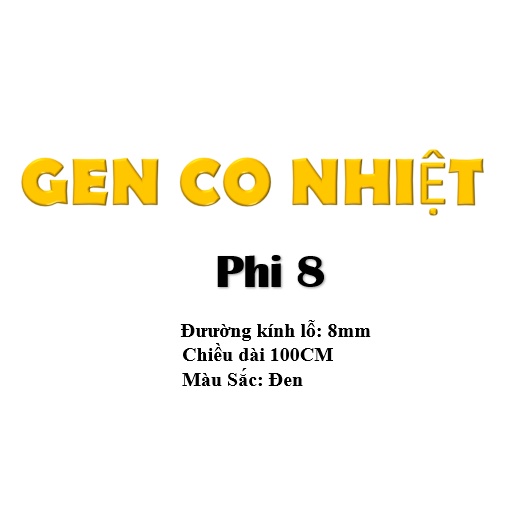 [ 1 Mét ] Gen co nhiệt 5mm, gen co nhiệt phi 5 ( Nhiều Cỡ )