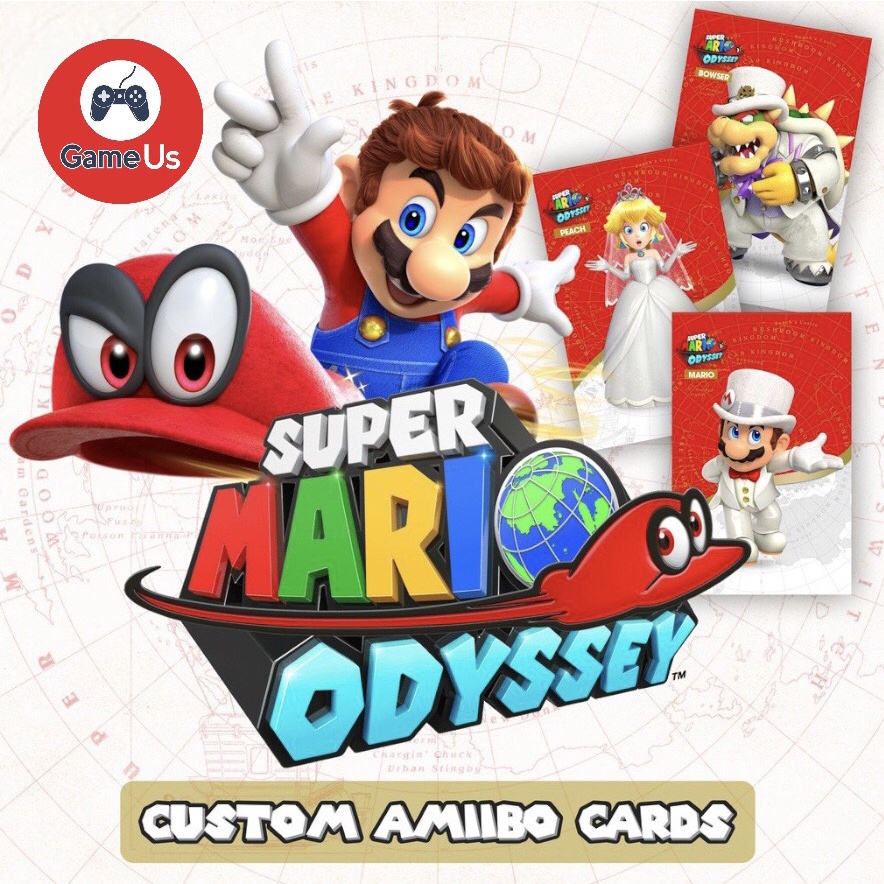 Set 10 Thẻ Amiibo Scan NFC Dành Cho Game Super Mario Odyssey Cho Máy