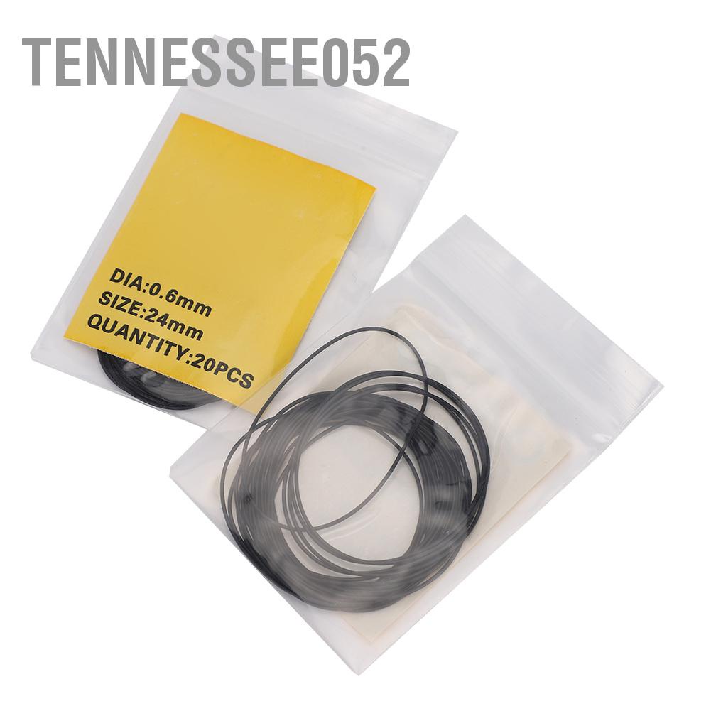 Tennessee052 Đồng hồ 16mm-34mm Vòng đệm cao su O Ring Mặt sau niêm phong Phụ tùng (0 5mm 0 6mm)