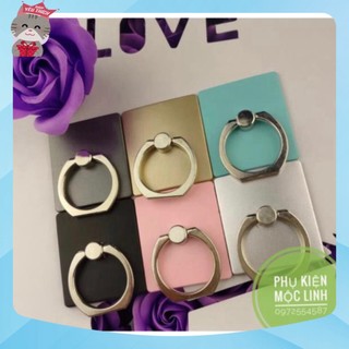 Iring trơn đơn giản ring đeo điện thoại sắc màu