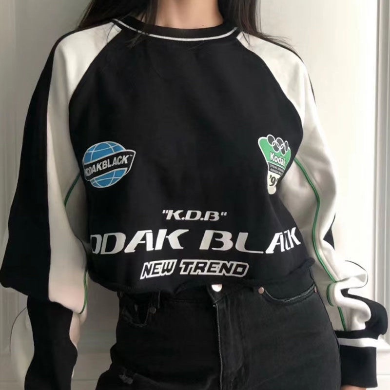 Áo sweater croptop thể thao