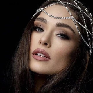1 mũ lưới trùm đầu đính đá pha lê lấp lánh