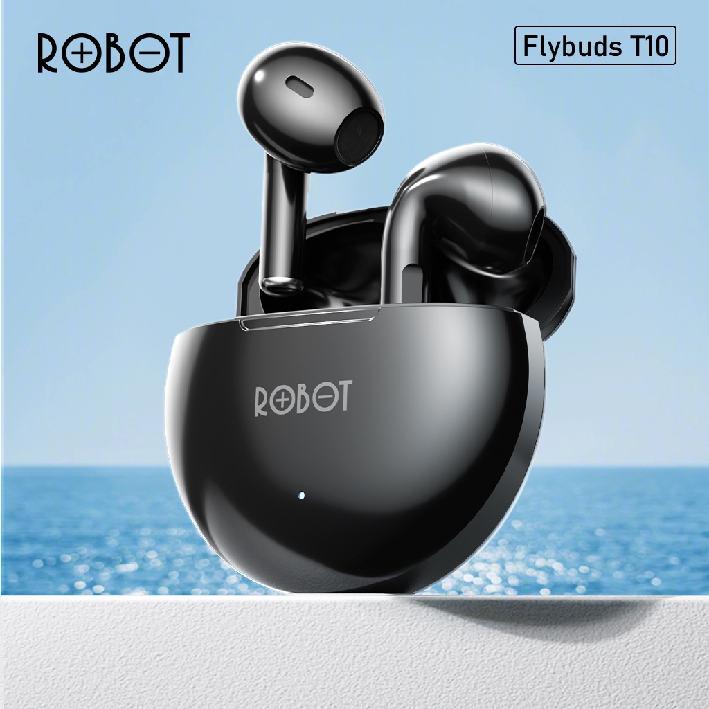 Tai Nghe TWS Bluetooth ROBOT Flybuds T10 Semi-in-ear, Playtime 25H, Chống Nước IPX4