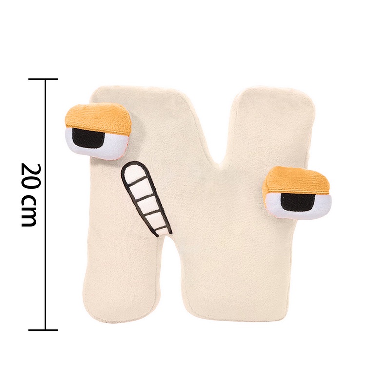 Bộ 26 Thú Bảng chữ cái tiếng việt Gấu bông, Nhồi Bông Alphabets Alphabet Lore, Gấu bông chữ cái gỗ nổi chữ và số cho bé làm quen với chữ cái và số