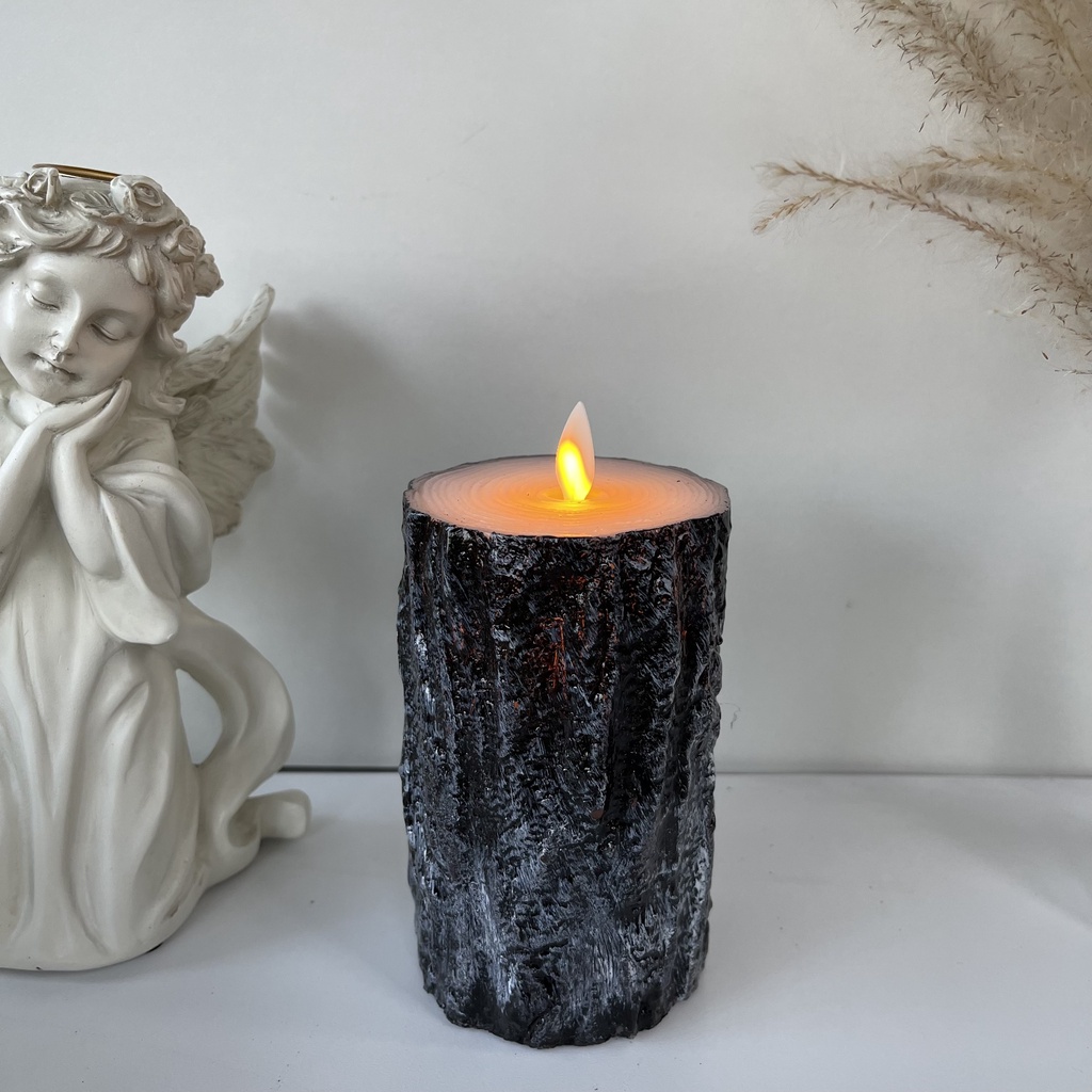 Nến điện tử hình gốc cây thông trang trí giáng sinh, noel