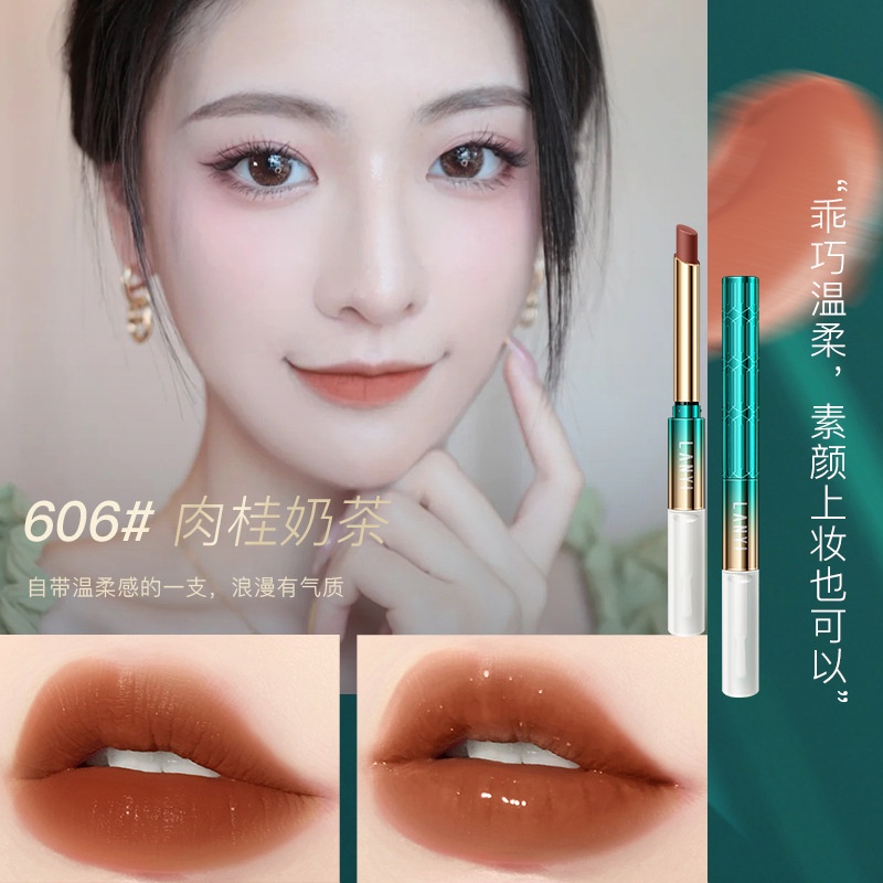 Son Môi Hai Đầu Khóa Màu Sắc Thời Trang Thương Hiệu Lanyi
