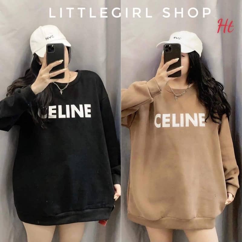 áo sweater bo gấu chữu cel