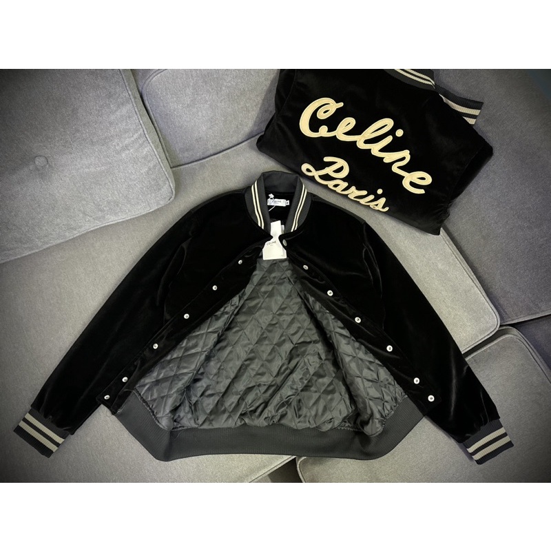 Áo khoác nhung 4 lớp thêu da