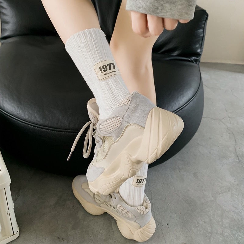 Bán Chạy#Đôi Vớ Thể Thao Dày Hai Lớp Đơn Giản Cổ Điển Dành Cho Nam Nữ