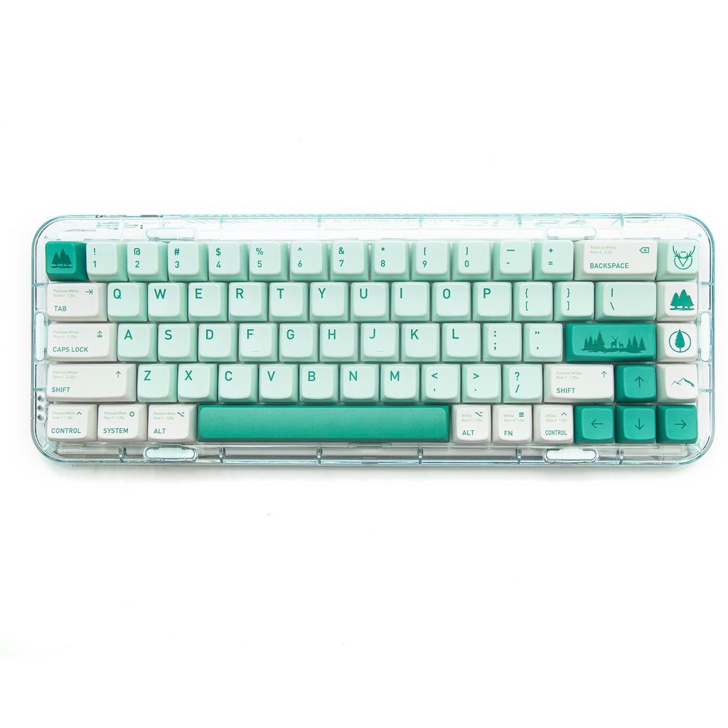Lost Forest Keycaps MDA Profile Xanh Anime PBT Dye Sub Bàn phím cơ Keycap
