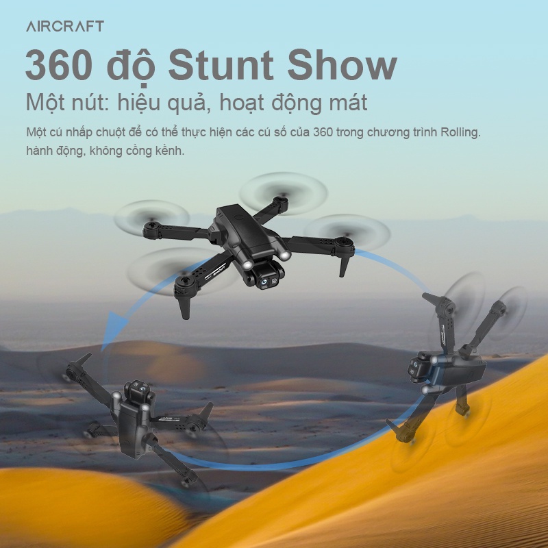 ⚡Flycam H7 DRONE 4K camera flycam Chức năng cài đặt độ cao, sáu kênh với con quay hồi chuyển Định vị 4K ống kính kép🔥 | BigBuy360 - bigbuy360.vn