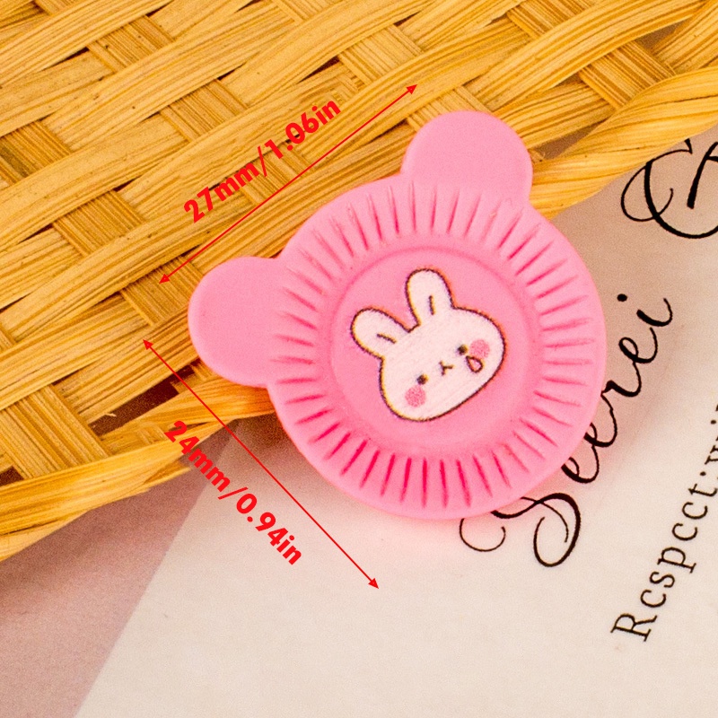 Set 4 / 10 Đĩa Đựng Thức Ăn Hình Thỏ Dễ Thương Trang Trí Nhà Búp Bê DIY
