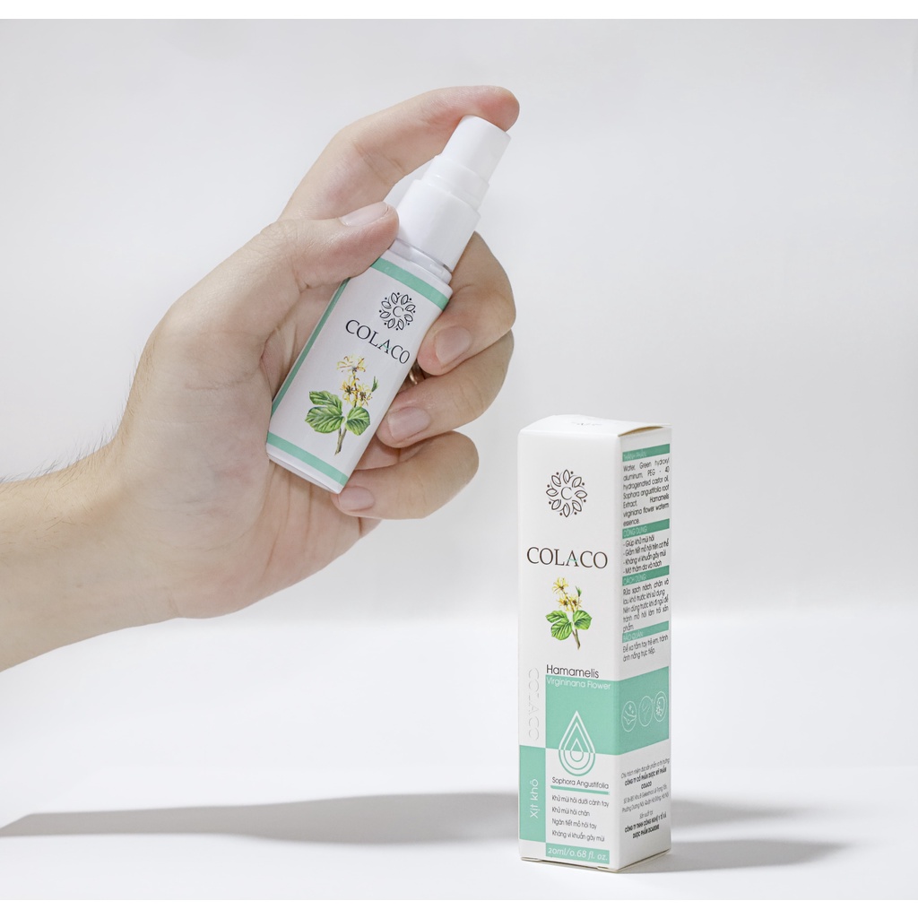 Xịt Hôi Nách Colaco Chính Hãng,  Khử Mùi Hôi Nách Hôi Chân Giảm Tiết Mồ Hôi Tay Chân, Dứt Điểm Sau 1 Liệu Trình