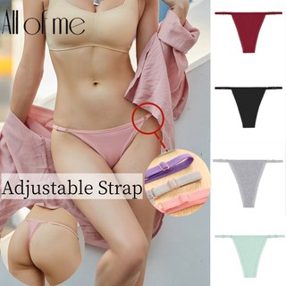 Quần Lót Cotton Lọt Khe Chữ T Hở Lưng Thoáng Khí Gợi Cảm Cho Nữ