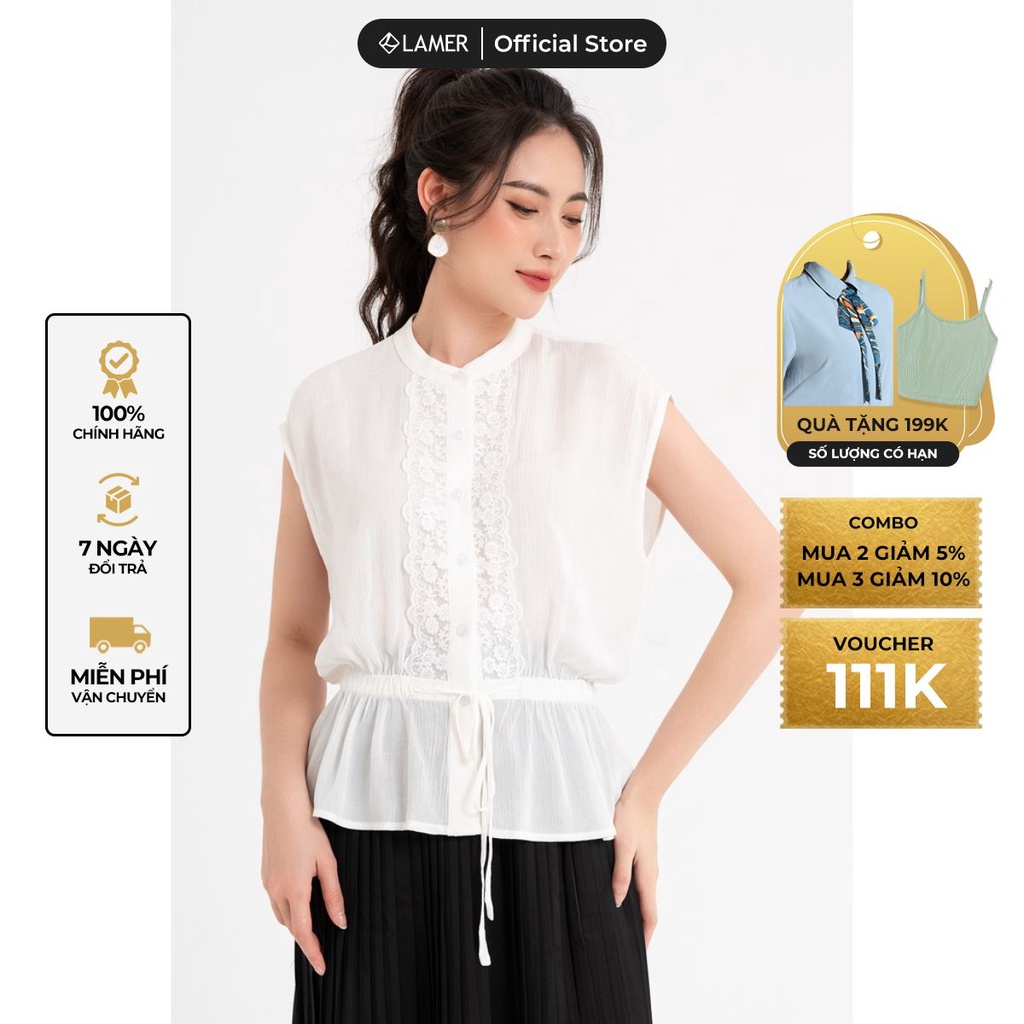 Áo kiểu sát nách LAMER L61H22H015