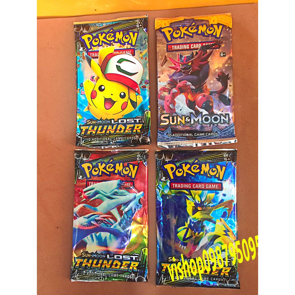 Sỉ 1 gói thẻ pokemon 10 lá