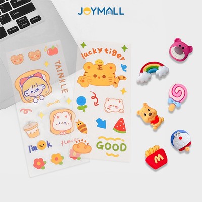 Hình dán sticker LocknLock 3D và 2D dễ thương đáng yêu dành cho trang trí ly bình giữ nhiệt, Hàng chính hãng - JoyMall