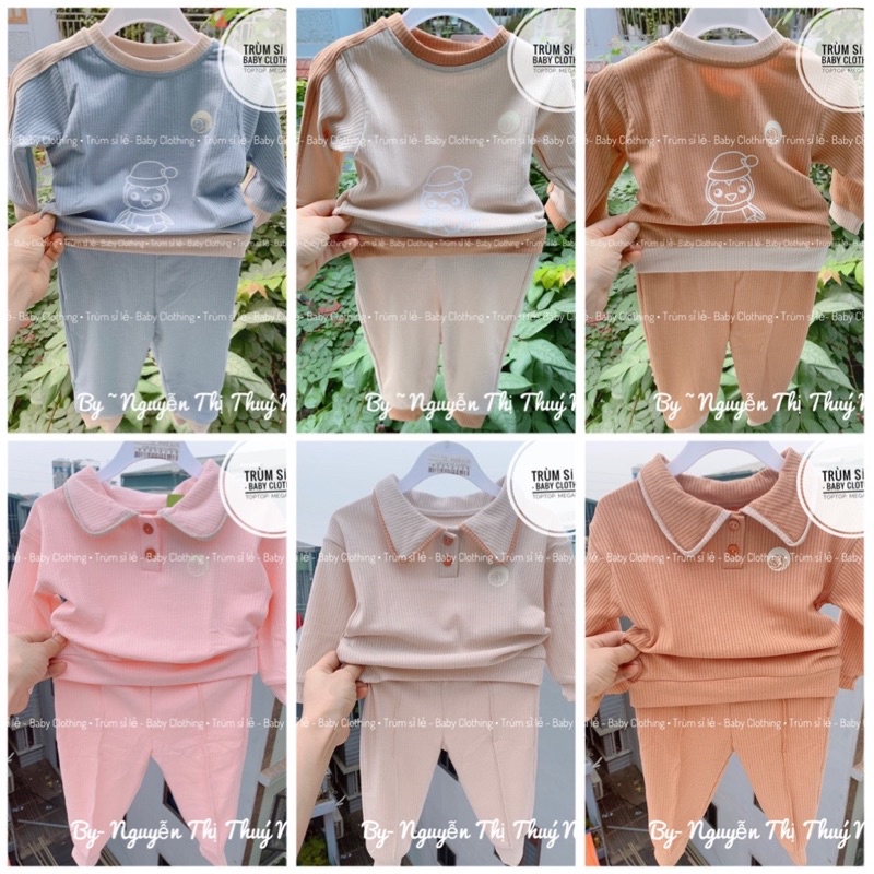 Aminaza - Bộ len tăm dày ấm cho bé dưới 3 tuổi