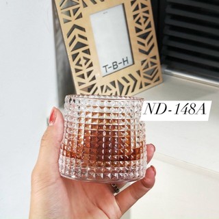 Bộ 6 cốc thuỷ tinh kim cương đế xoay cao cấp