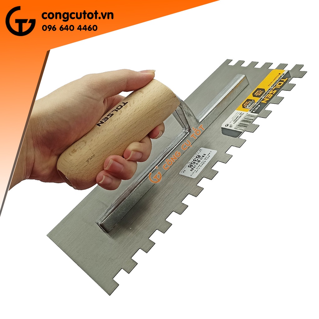 Bay răng cưa 280x120mm cỡ răng vuông 10 ly TOLSEN 41013 41017