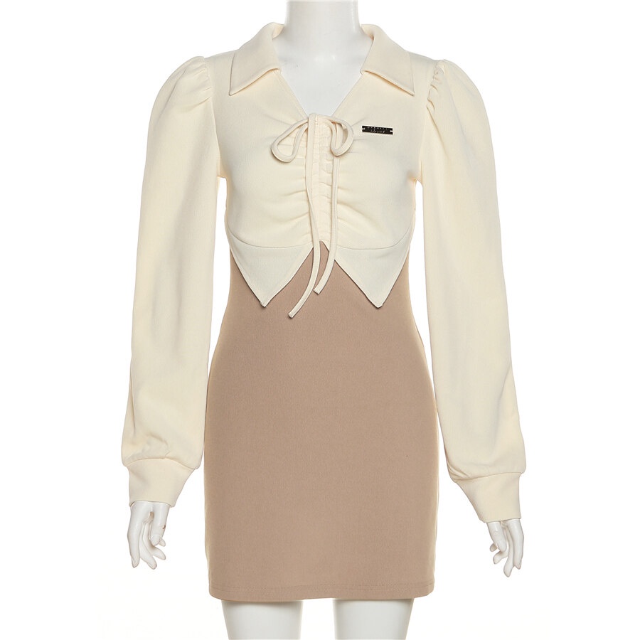 Weird Puss Set Đầm Nữ Váy Vừa Vặn + Áo Hoodie Dài Tay In Hình Ngôi Sao Dễ Thương Phong Cách Preppy Đa Năng